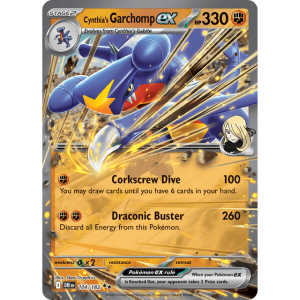 Cynthia's Garchomp EX - Double Rare Holo 104/182 [Scarlet & Violet Destined Rivals]