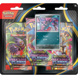 Pokemon TCG - Mega Evolution ME02 - Phantasmal Flames 3-pack Blister
